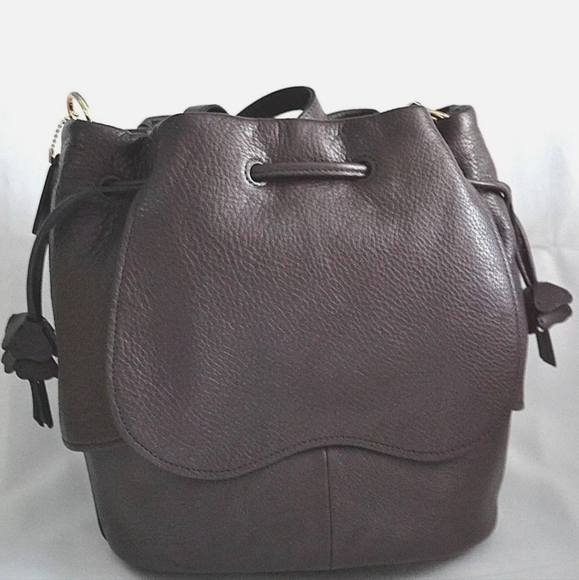 Coach Petal Drawstring Leather Drawstring  Crossbody Handbag F11807 - Picture 3 of 7